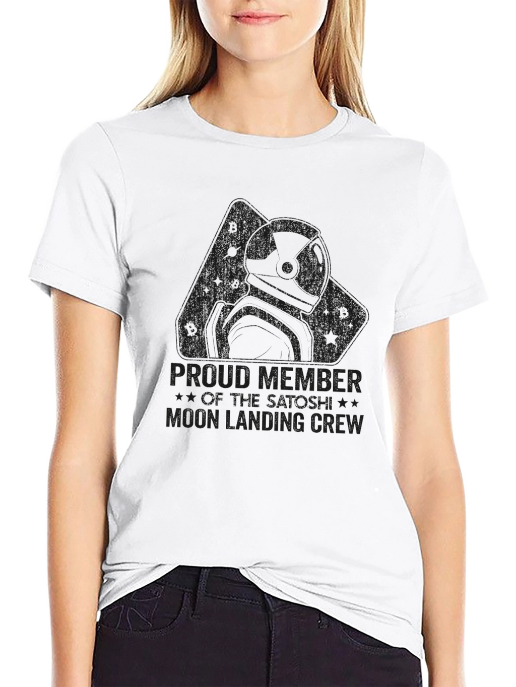 Proud Member Moon Landing Crew Black T-Shirt