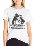 Proud Member Moon Landing Crew Black T-Shirt