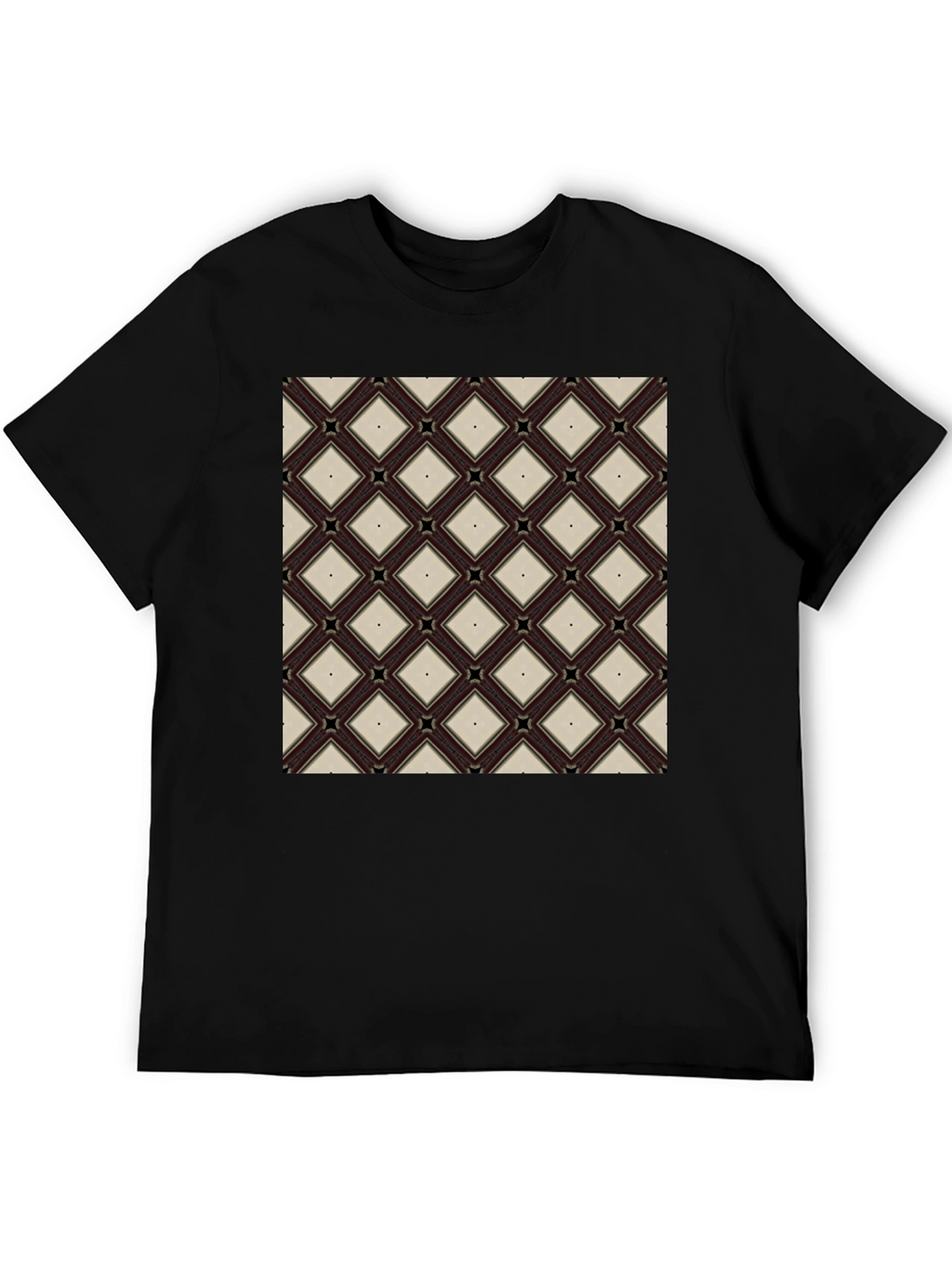 Diamond Pattern Tee - Modern Geometric Design
