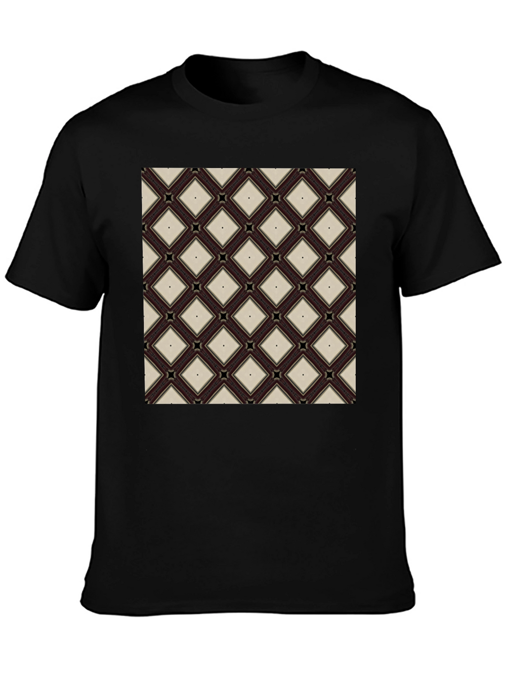 Diamond Pattern Tee - Modern Geometric Design