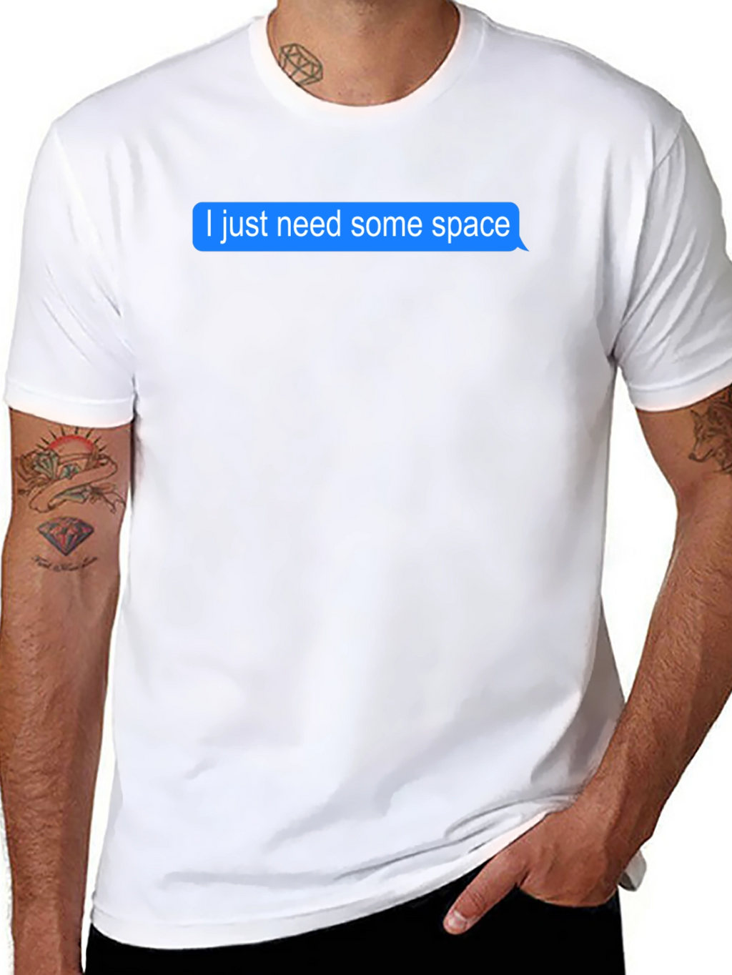 I Need Space Black T-Shirt