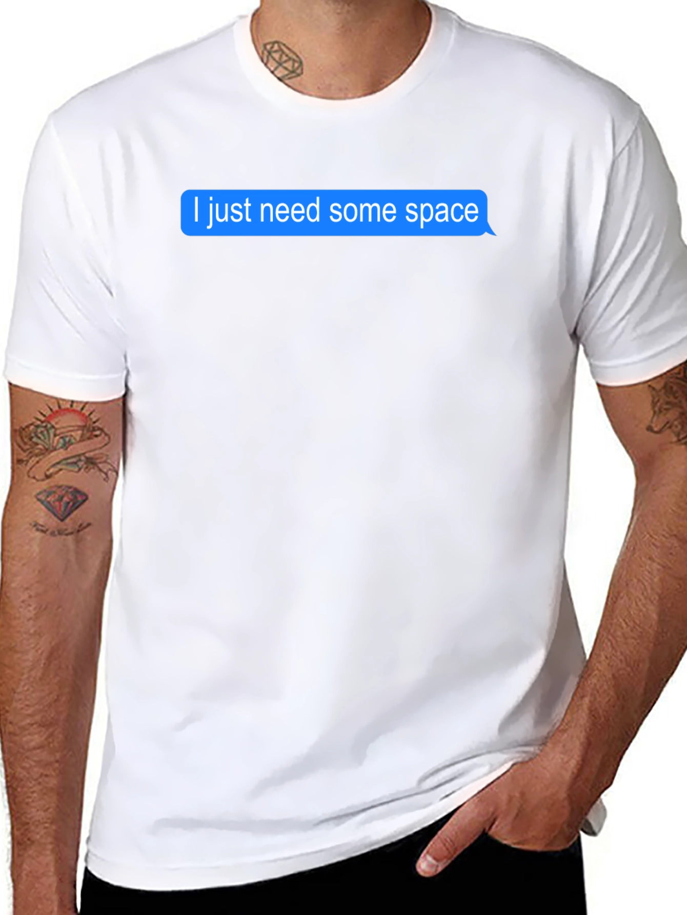 I Need Space Black T-Shirt