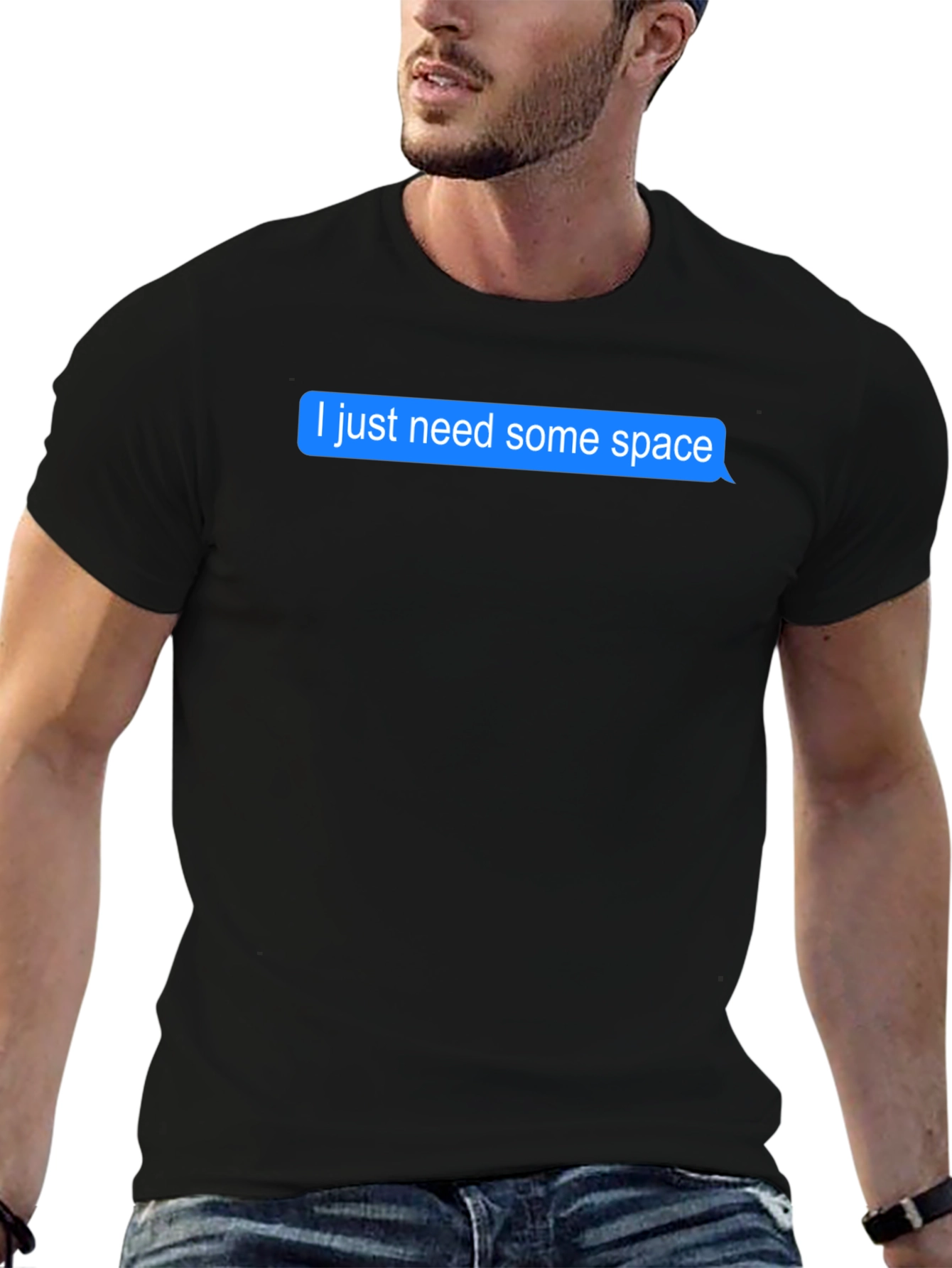 I Need Space Black T-Shirt