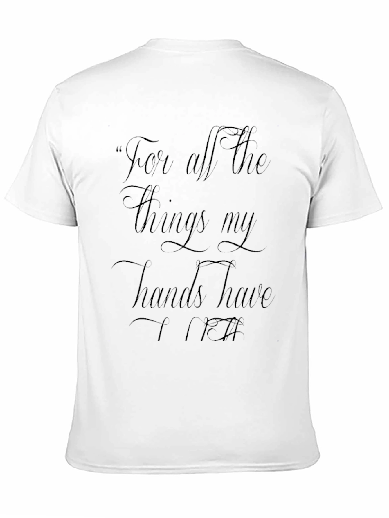 Motivational Script Black T-Shirt