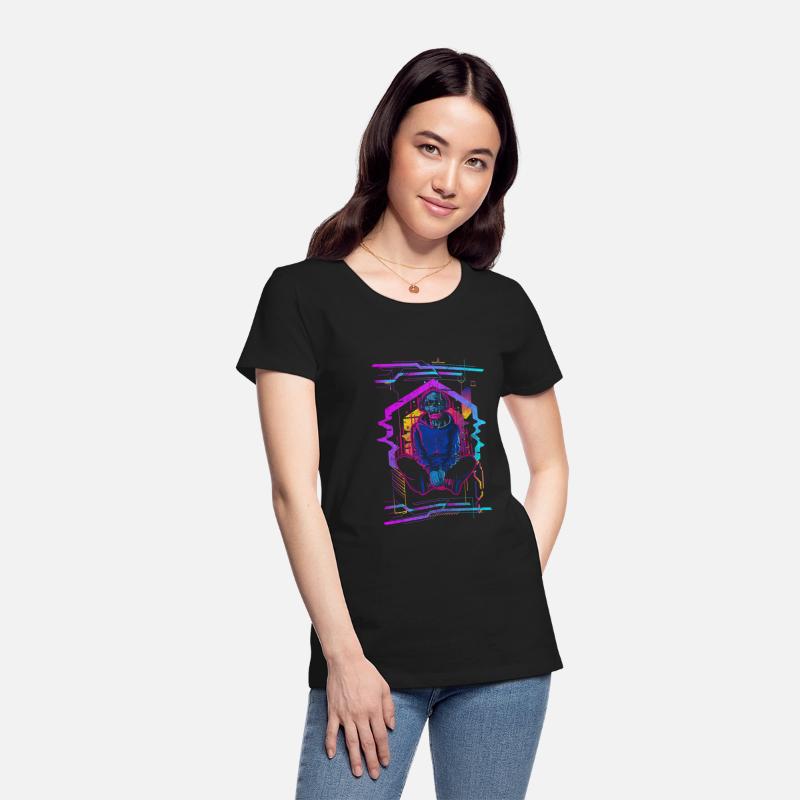 Cyborg Style Neon Gamer