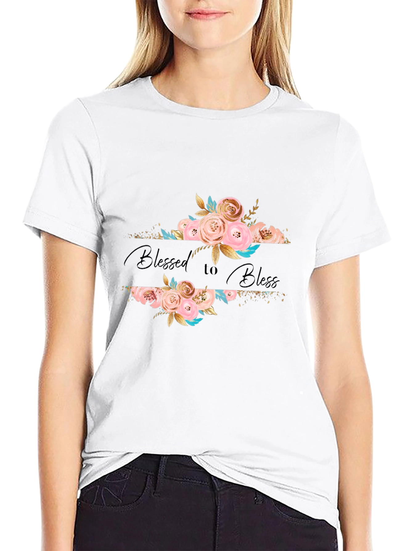 Blessed to Bless Floral T-Shirt