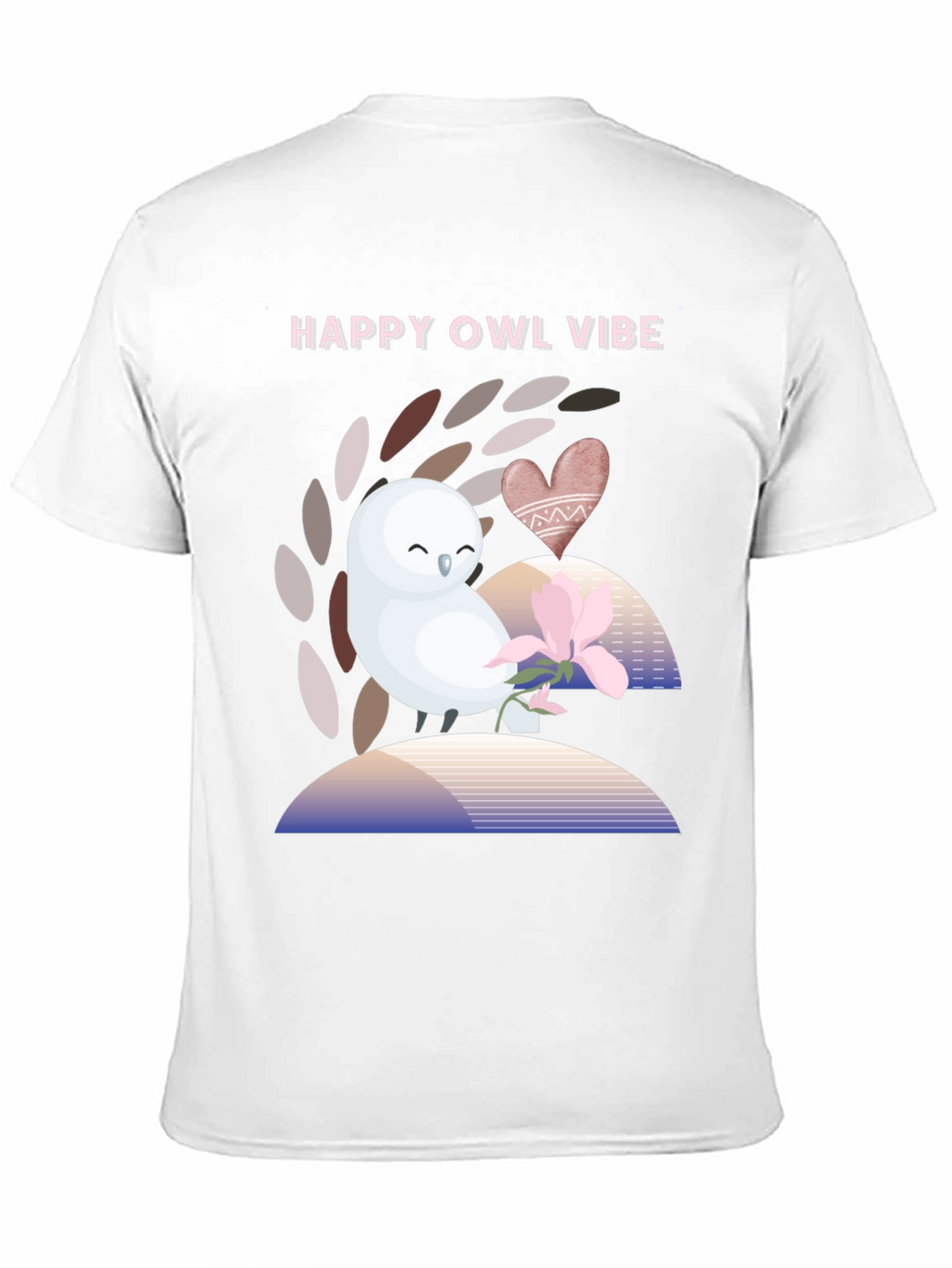 Happy Owl Vibe Graphic T-Shirt - Unisex
