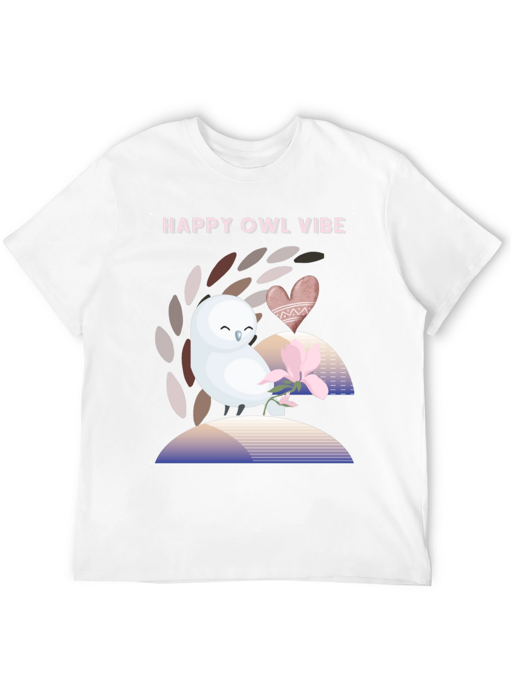 Happy Owl Vibe Graphic T-Shirt - Unisex