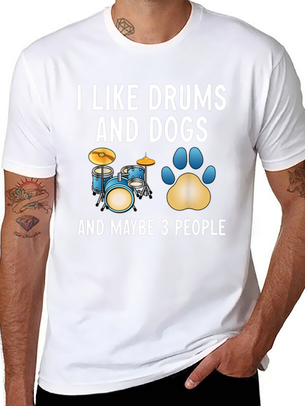 I Like Drums and Dogs T-Shirt