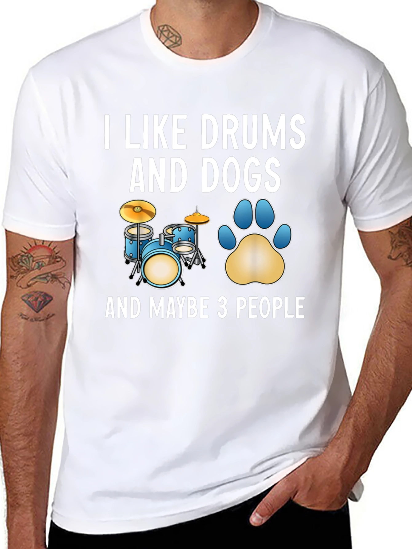 I Like Drums and Dogs T-Shirt