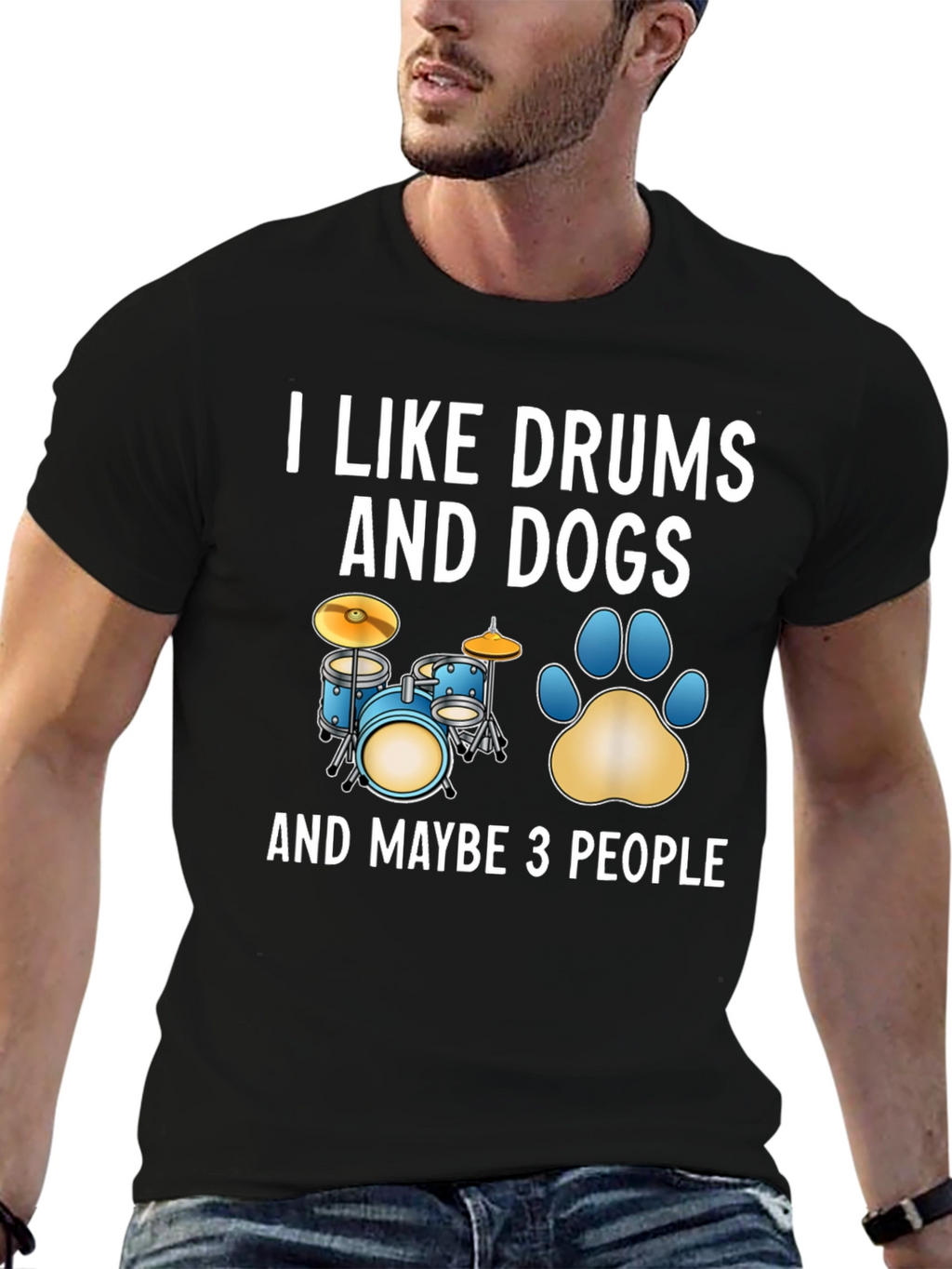 I Like Drums and Dogs T-Shirt