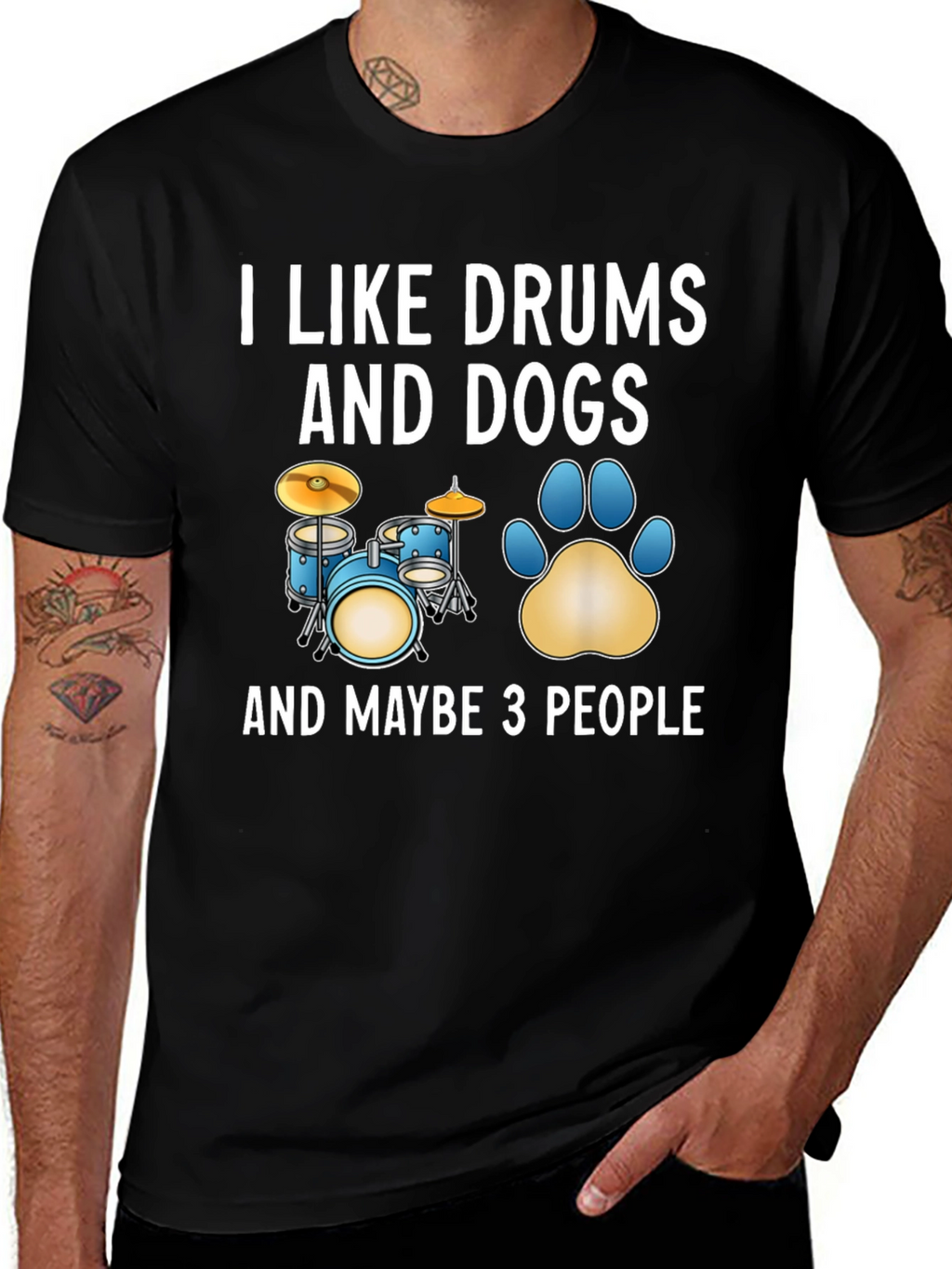 I Like Drums and Dogs T-Shirt