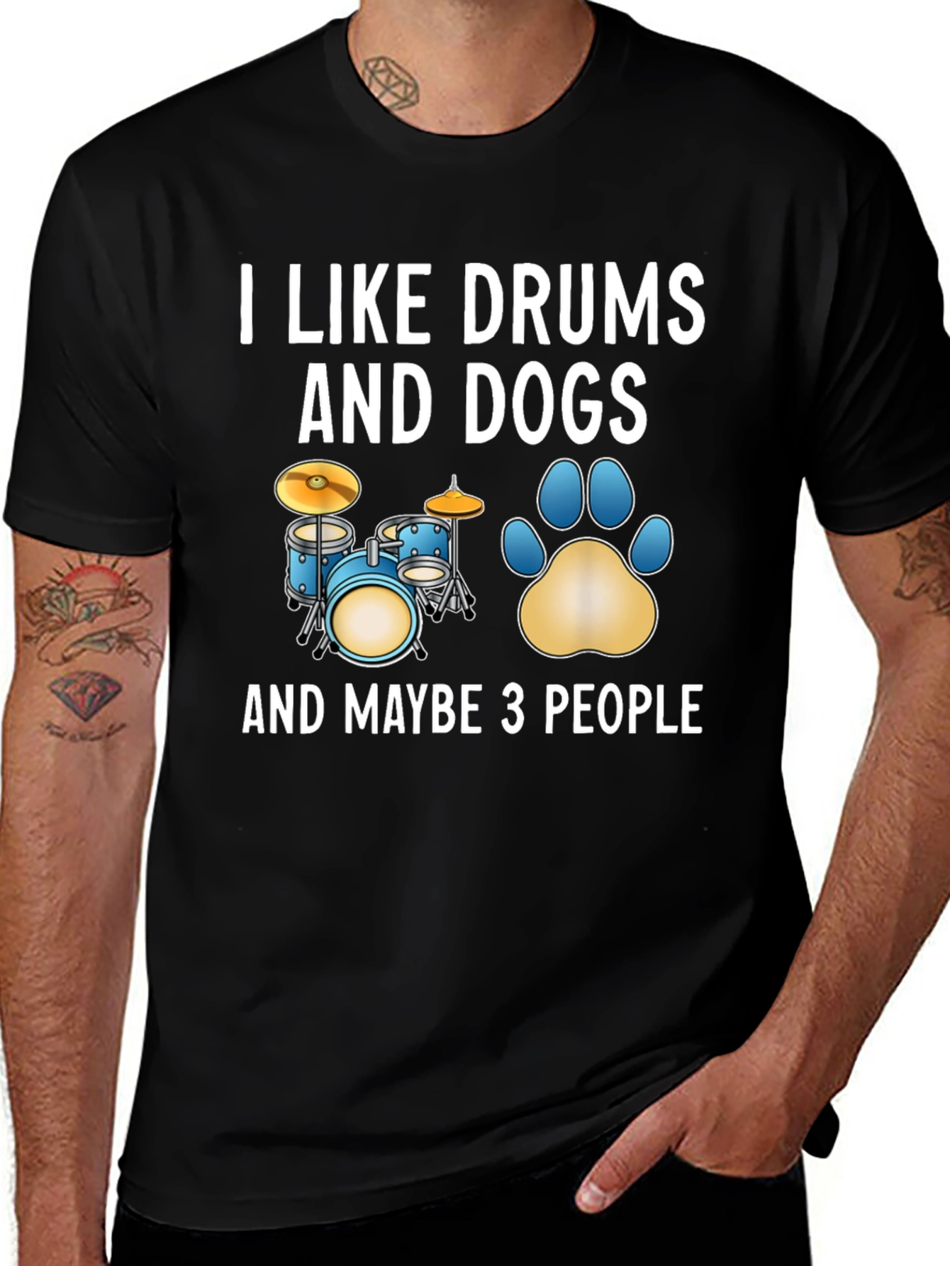 I Like Drums and Dogs T-Shirt