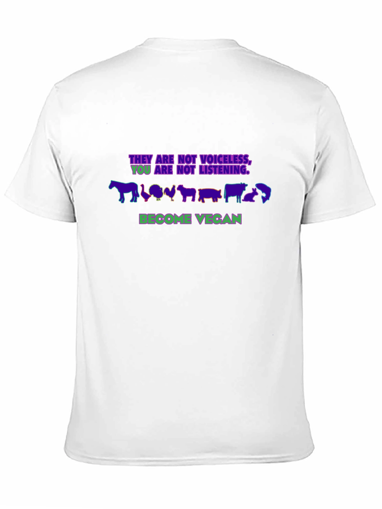 Vegan Graphic T-Shirt - Voiceless Animals Tee
