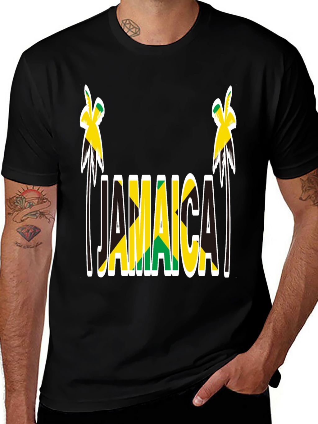 Jamaica Flag T-Shirt Island Pride