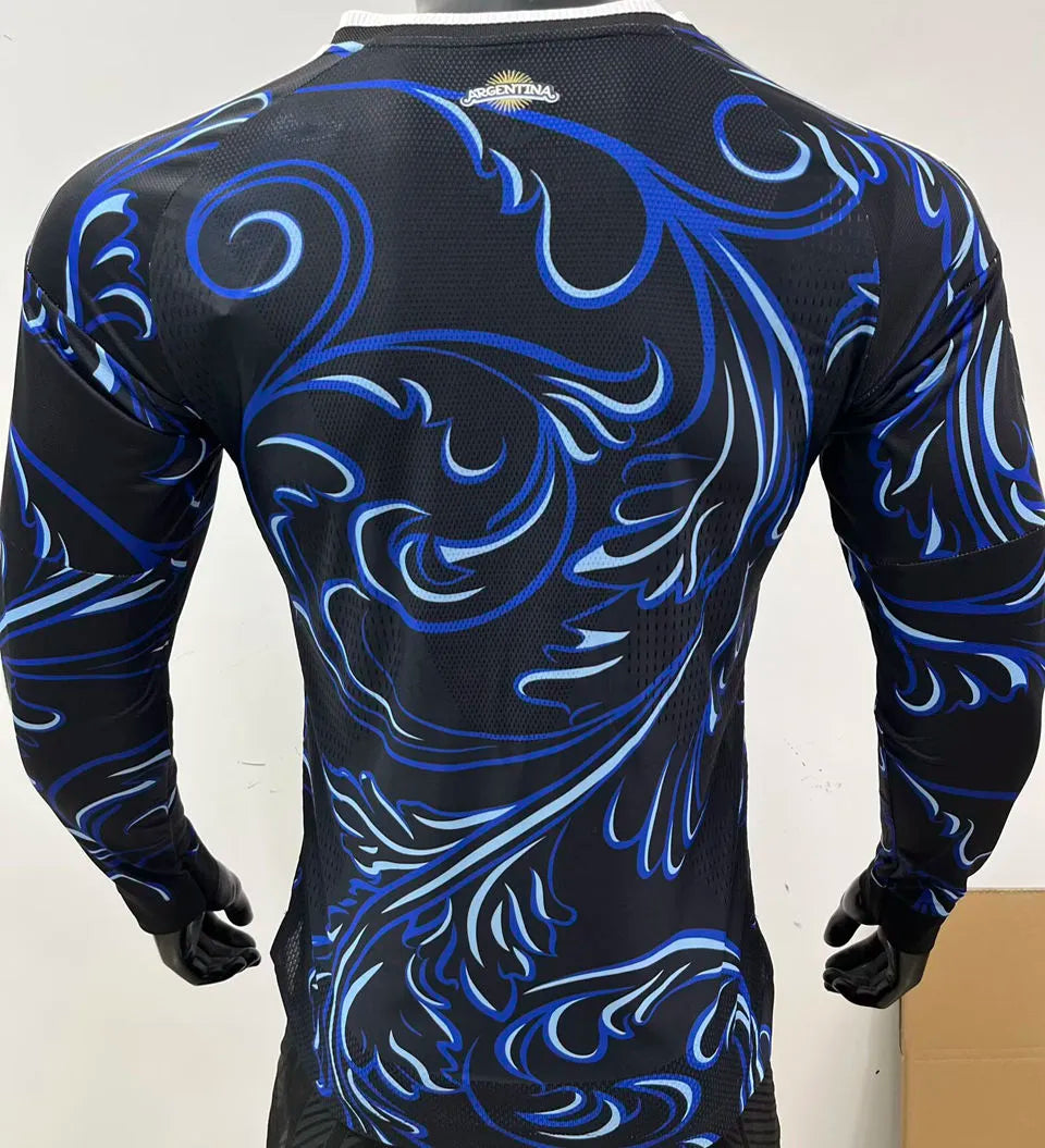 2026/27 Argentina Away Player Version Long Sleeve Soccer Jersey 长袖 Back