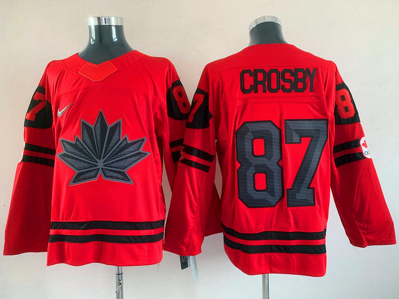 Men's Toronto Maple Leafs Sidney Crosby #87 Red Player Game Jerseys