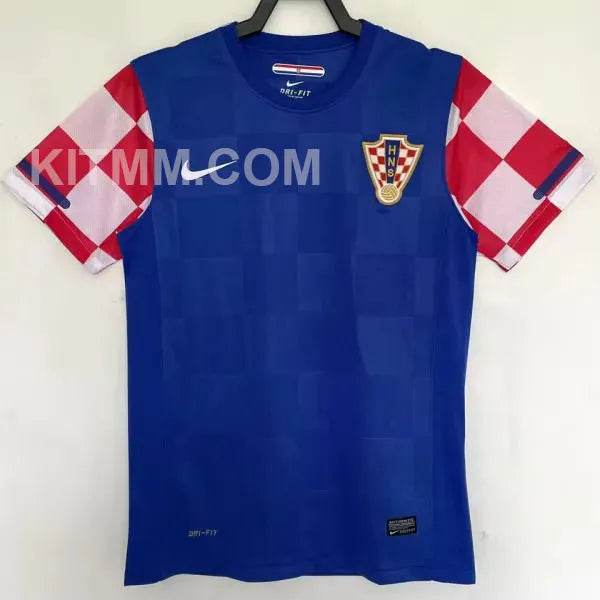 2018 Croatia Home Red White Retro Soccer Jersey Detail 4