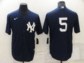 Men's New York Yankees Joe DiMaggio #5 Navy Replica Player Name Jerseys