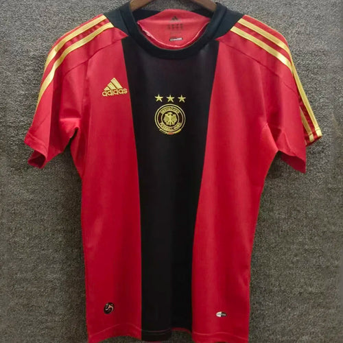 2008 Germany Red Retro Soccer Jersey Front