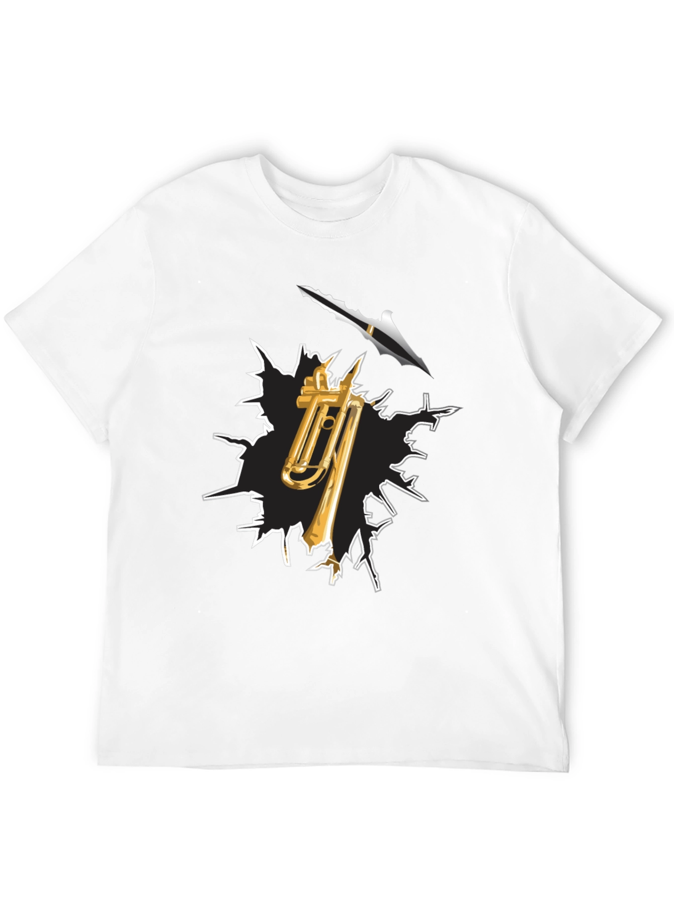 Trombone Arrow T-Shirt - Musical Destruction