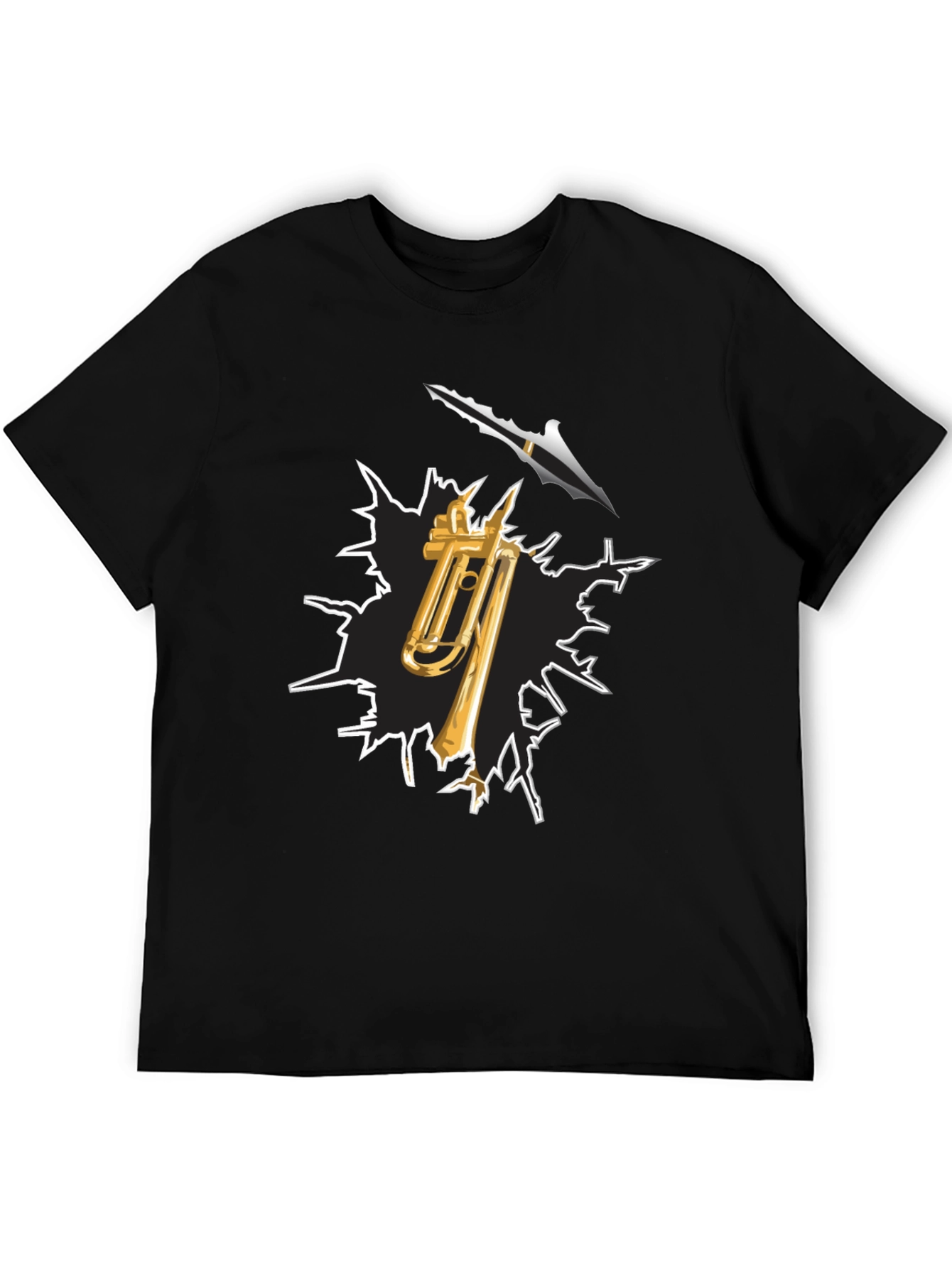 Trombone Arrow T-Shirt - Musical Destruction
