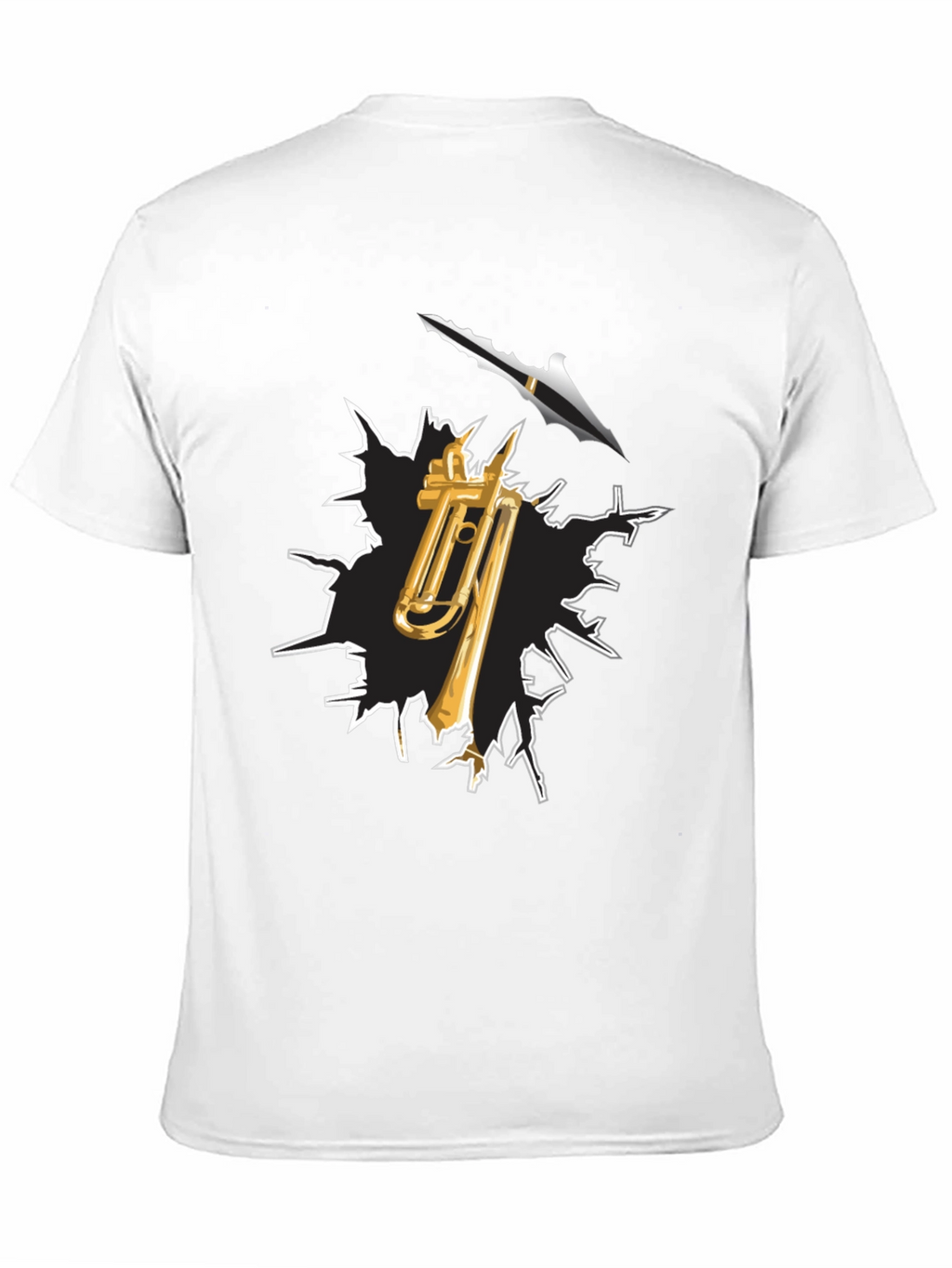 Trombone Arrow T-Shirt - Musical Destruction