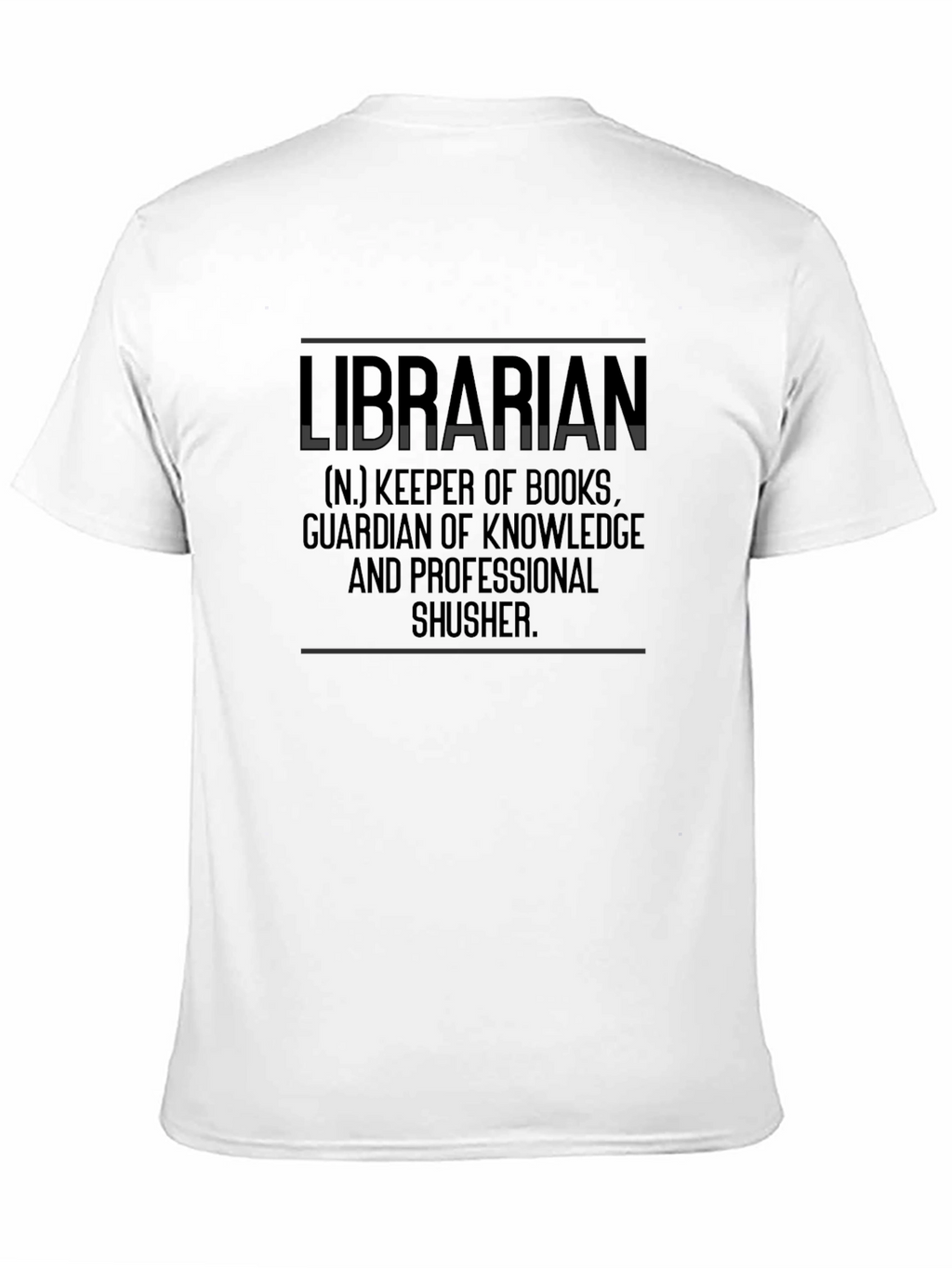 Librarian Definition Graphic Tee - Keeper of Books T-Shirt