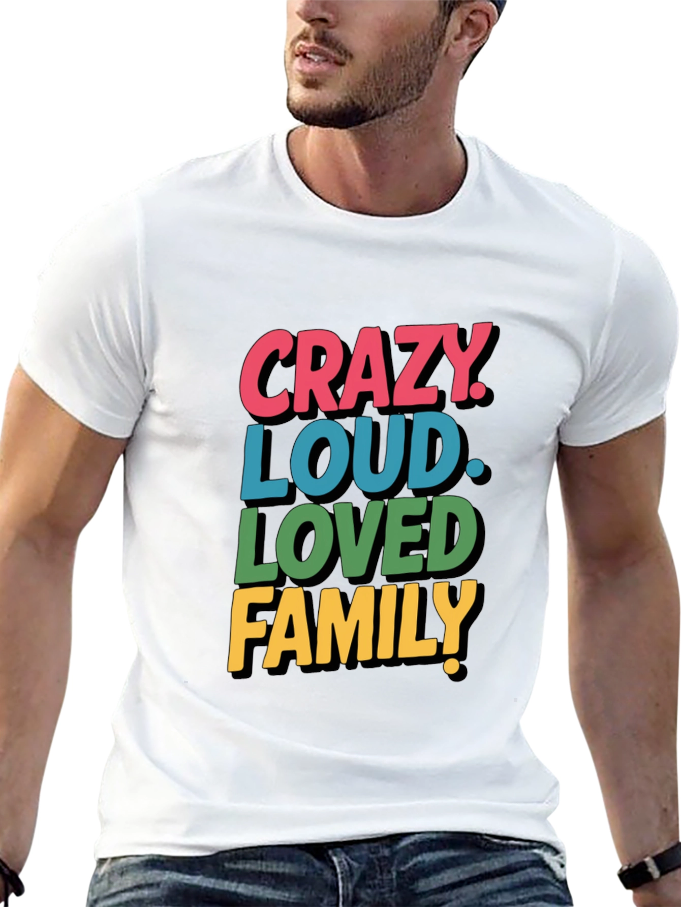 Crazy Loud Loved Family Tee