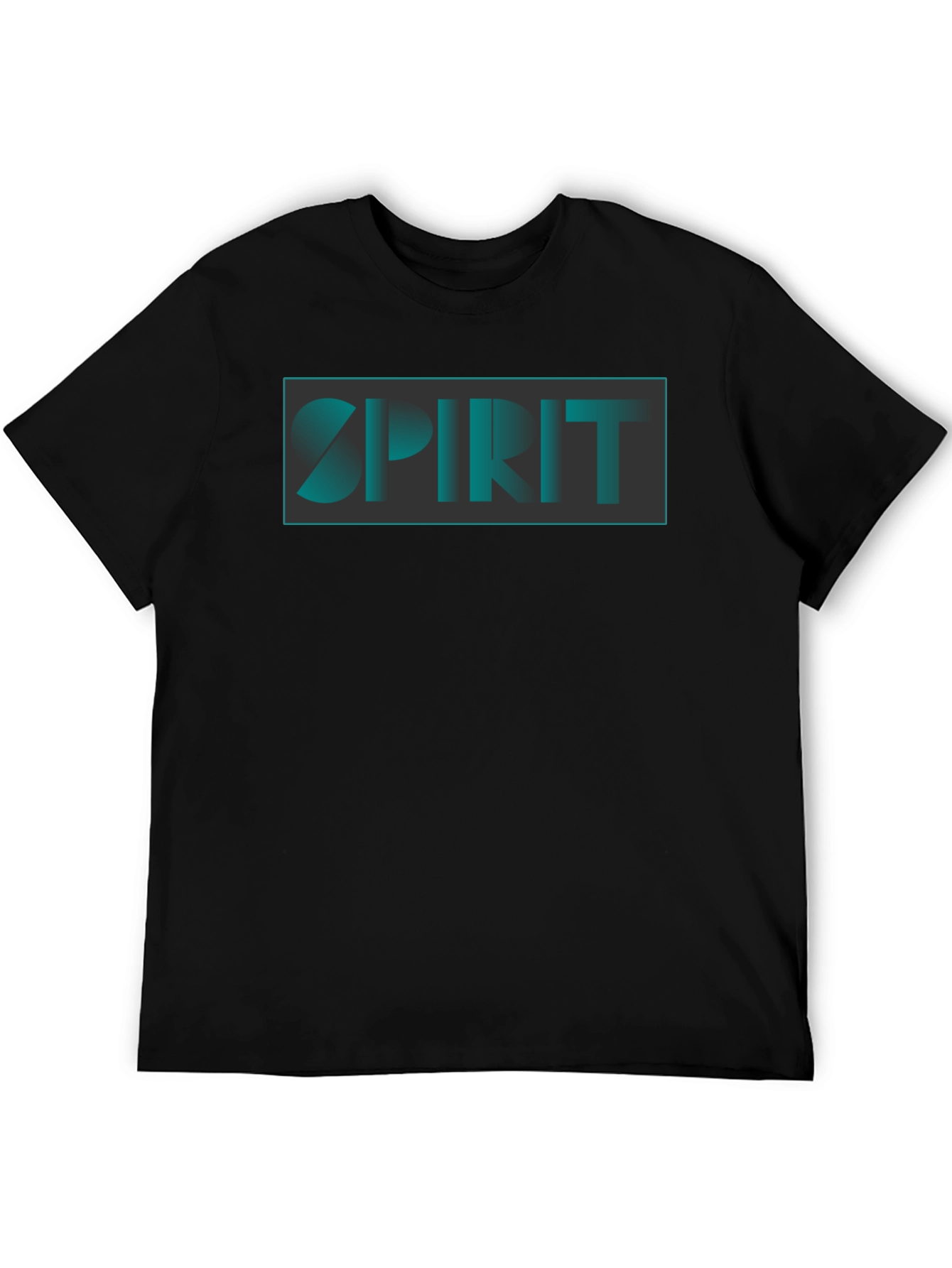Spirit Graphic Print Black T-Shirt
