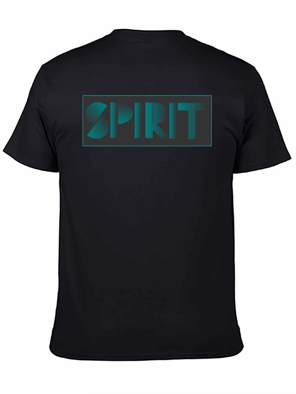 Spirit Graphic Print Black T-Shirt