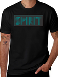 Spirit Graphic Print Black T-Shirt