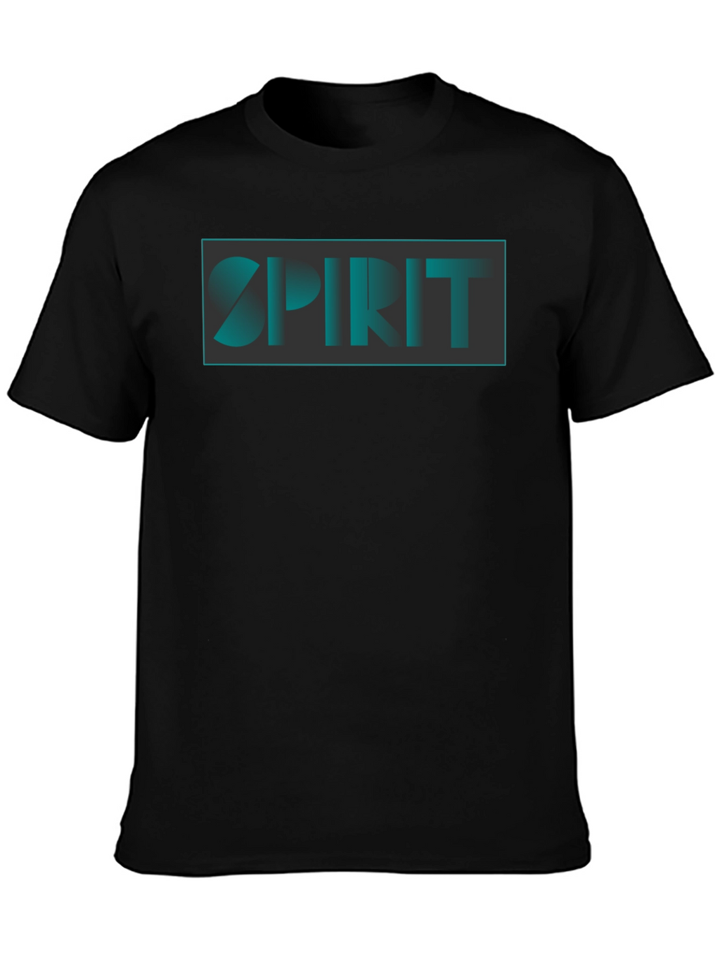 Spirit Graphic Print Black T-Shirt