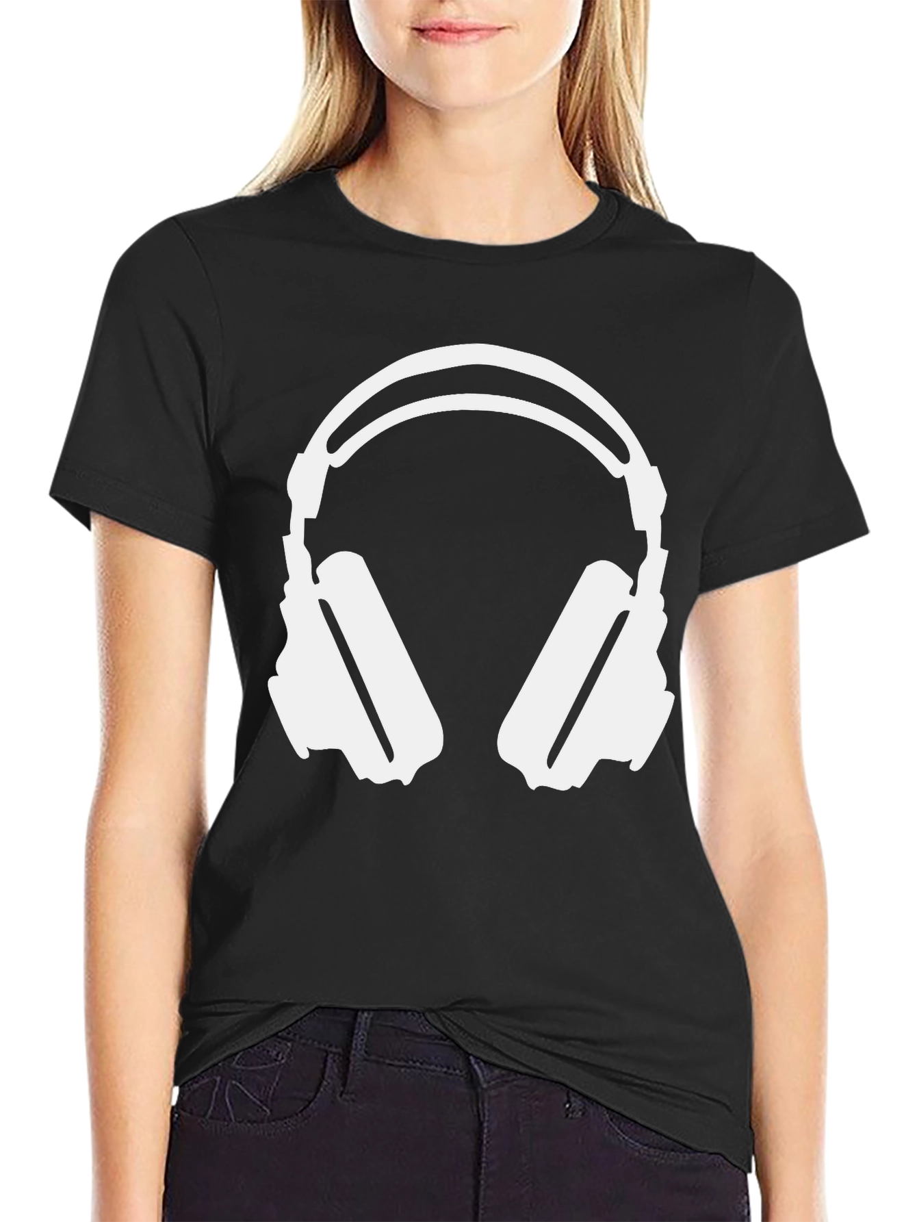 Headphone Graphic Tee - Music Lovers Shirt