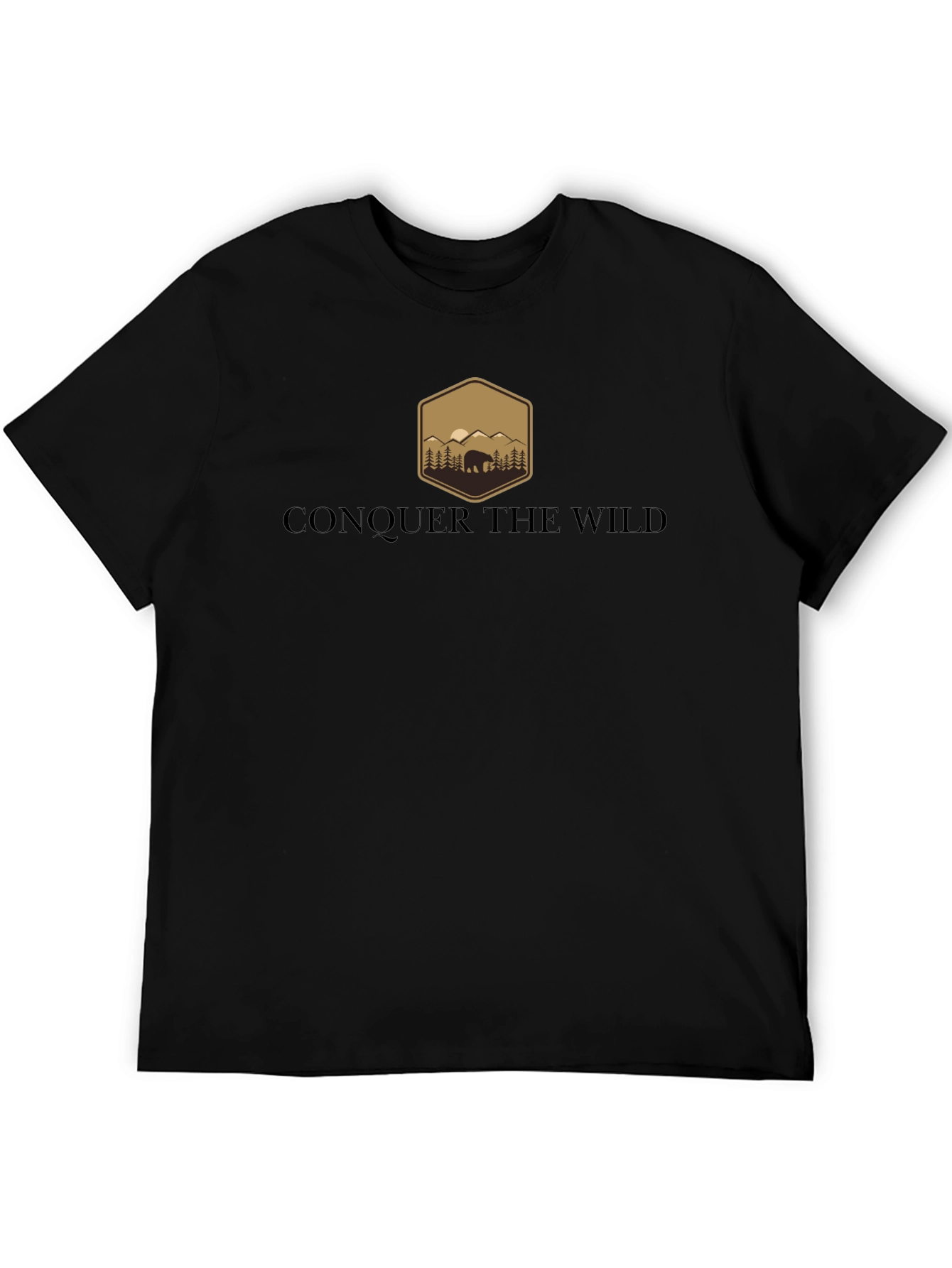 Conquer the Wild Graphic Tee - Black