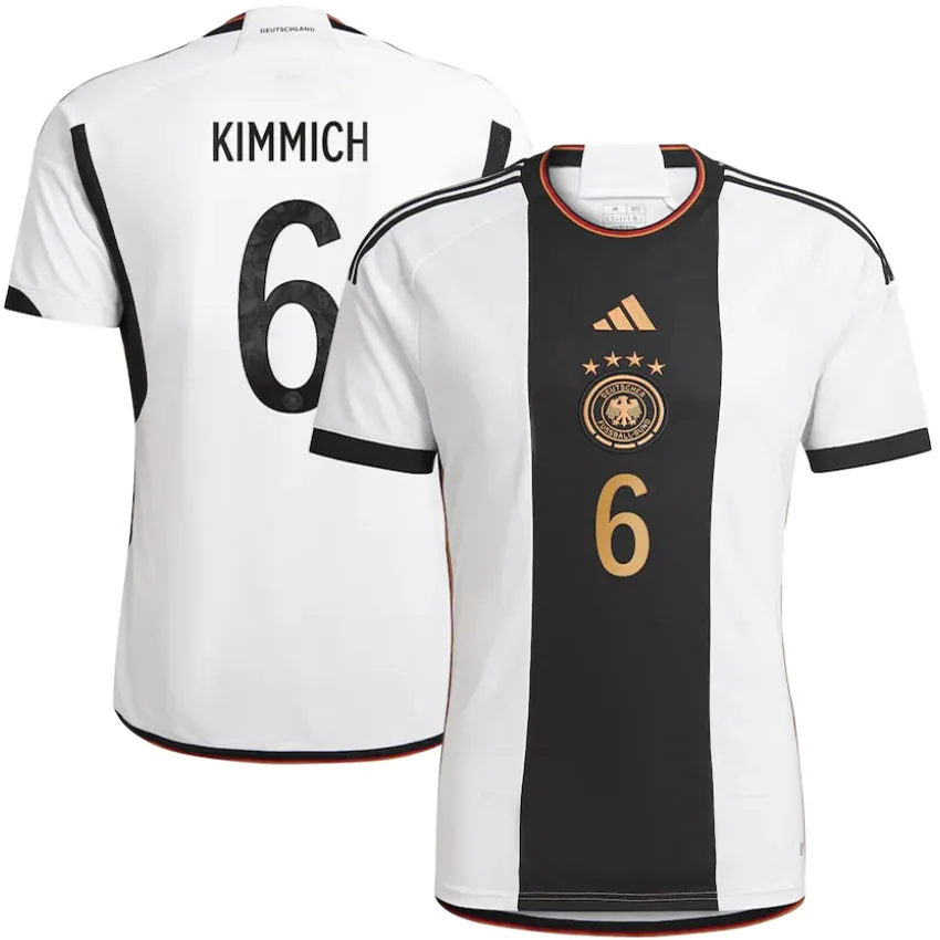 KIMMICH #6 Germany 1:1 Quality Home Fans Jersey 2022/23 ★★ Front