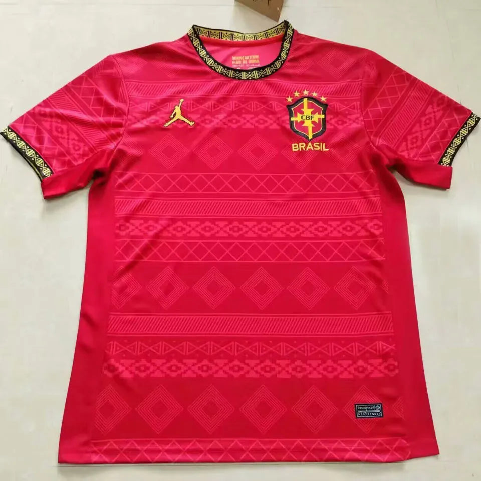1991 Brazil Special Edition Retro Soccer Jersey Detail 3