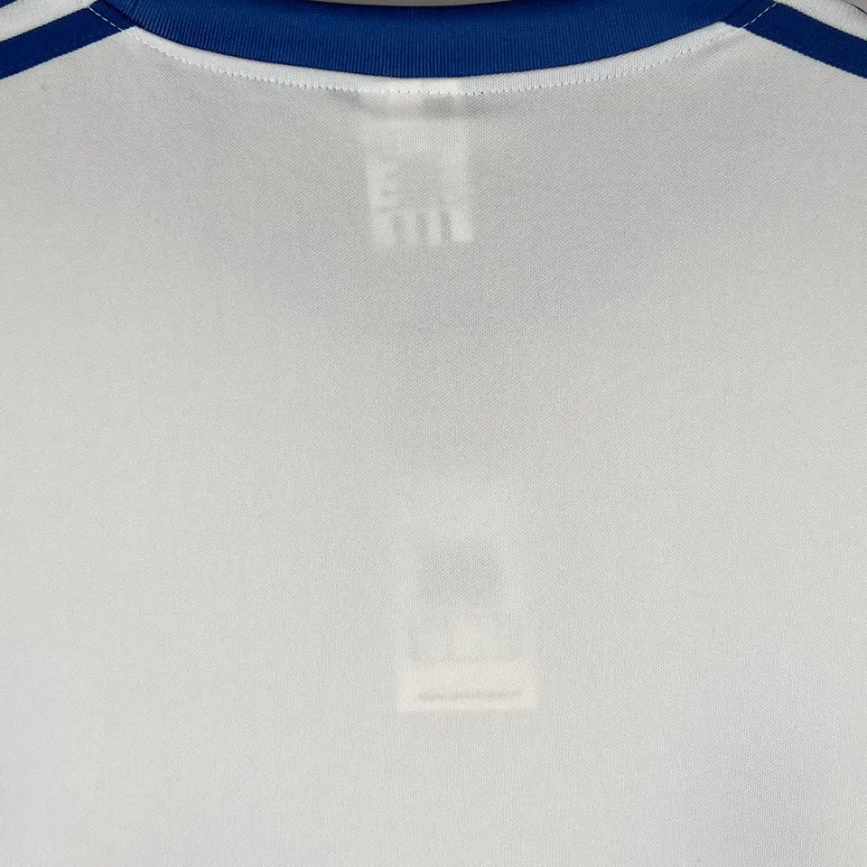 1982 Finland Home White Retro Soccer Jersey Detail 3