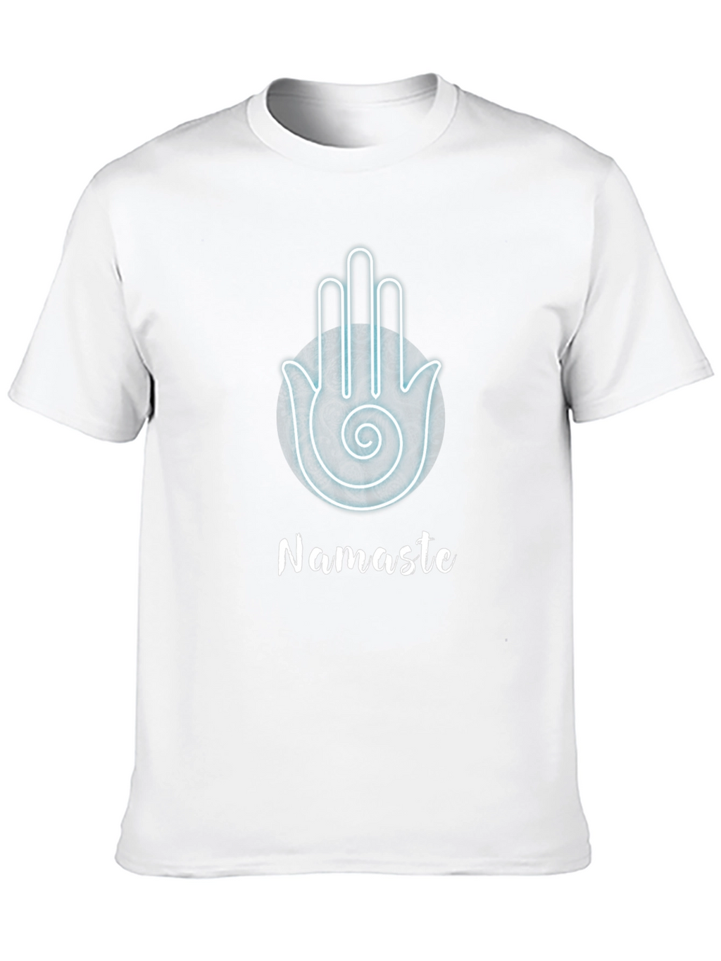 Namaste Hamsa Hand Black Graphic T-Shirt