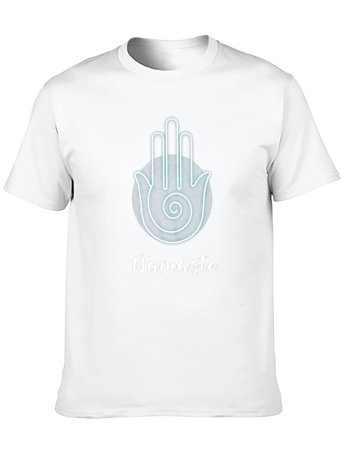 Namaste Hamsa Hand Black Graphic T-Shirt