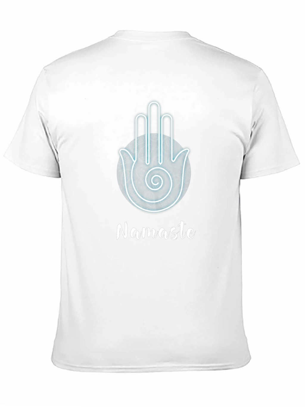 Namaste Hamsa Hand Black Graphic T-Shirt