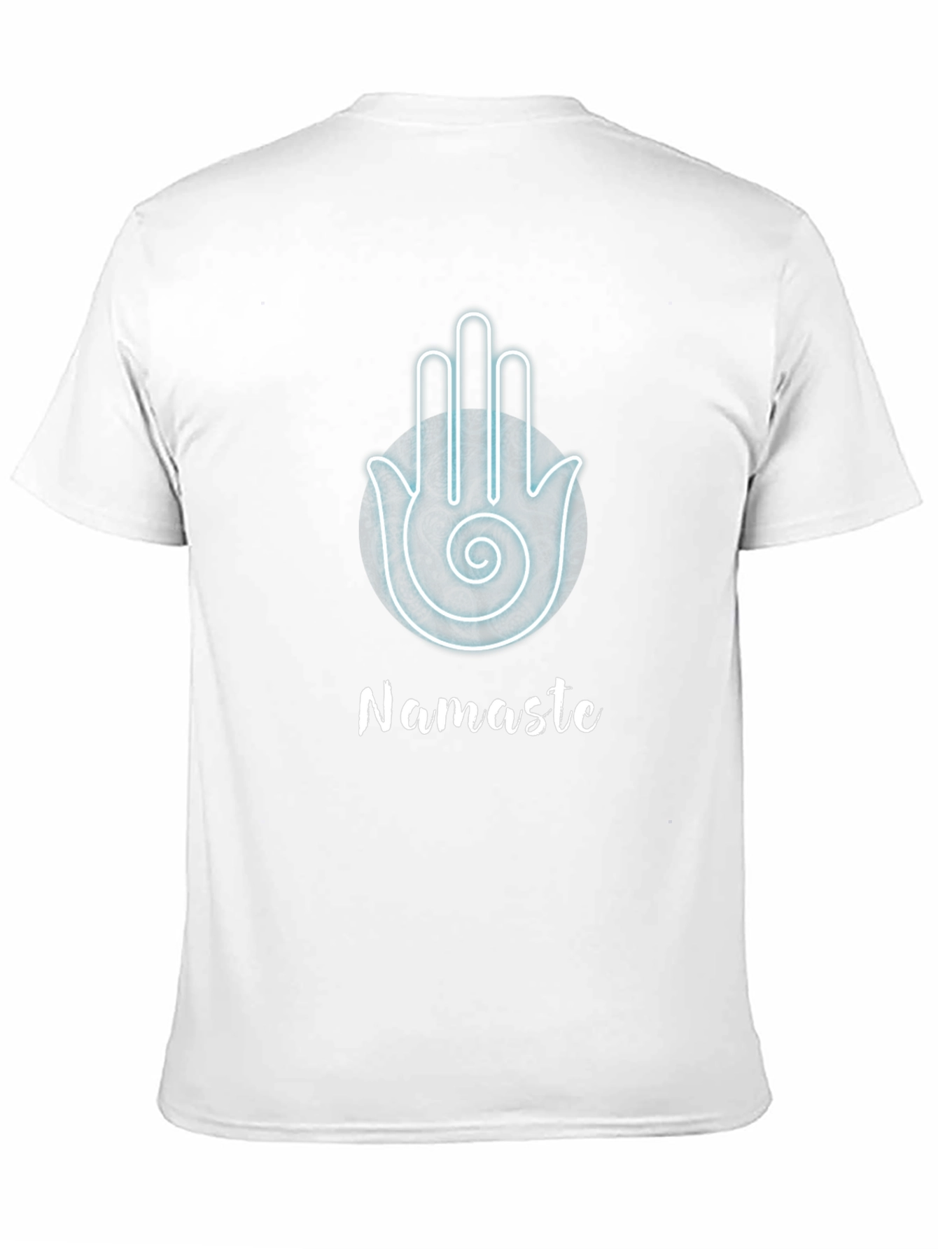 Namaste Hamsa Hand Black Graphic T-Shirt
