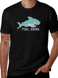 Pixel Shark T-Shirt - Retro Gaming Tee