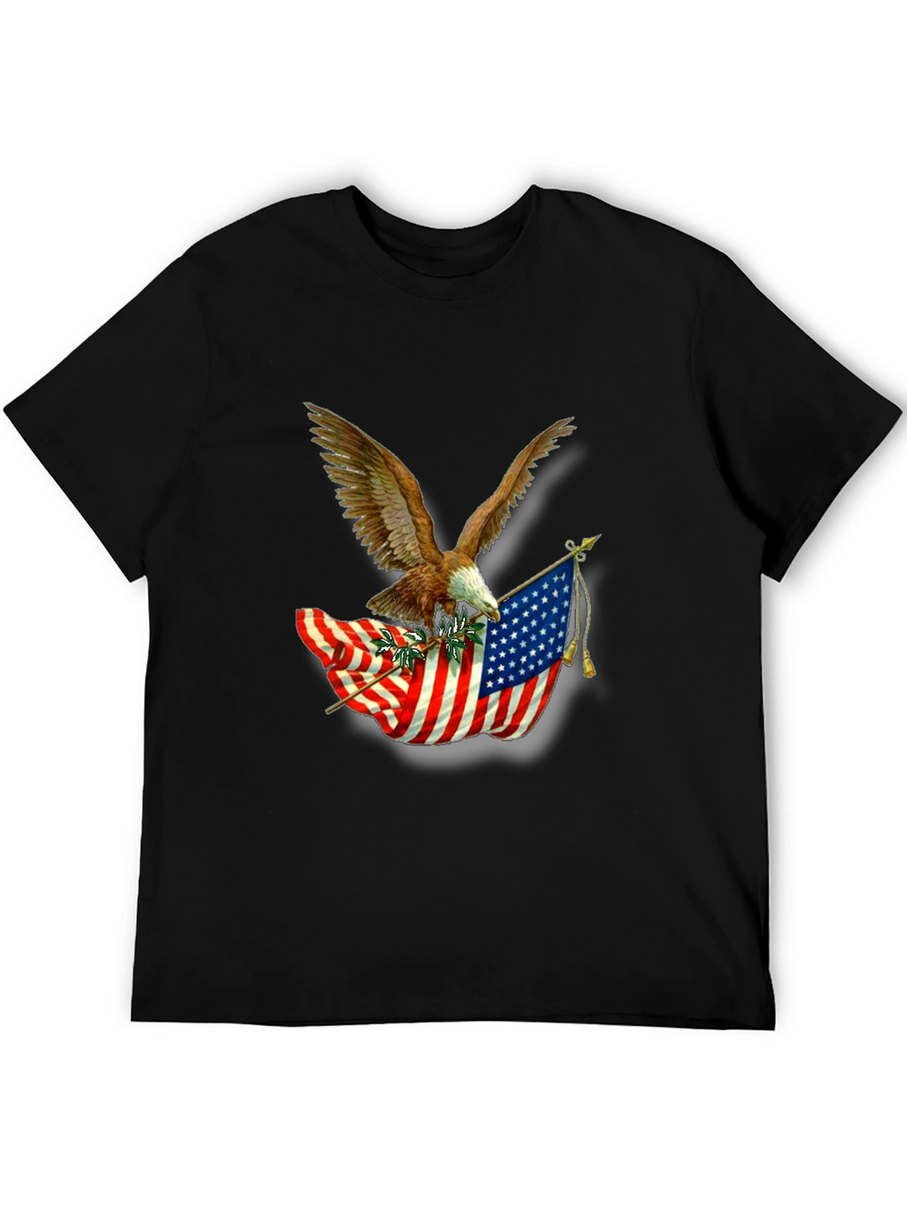 American Pride Eagle & Flag Graphic T-Shirt