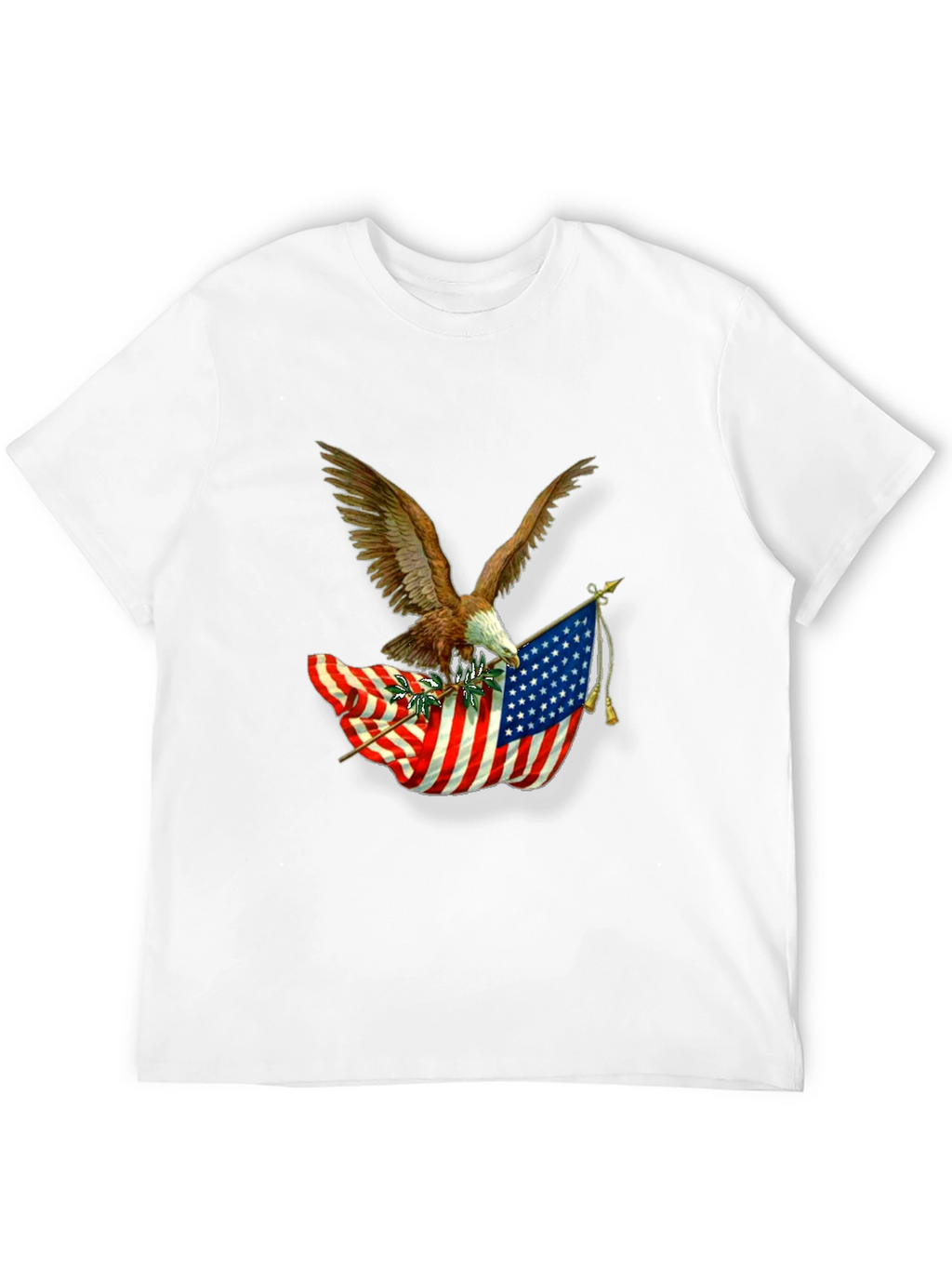 American Pride Eagle & Flag Graphic T-Shirt