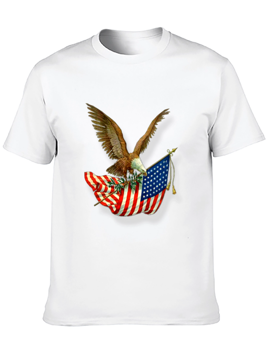 American Pride Eagle & Flag Graphic T-Shirt