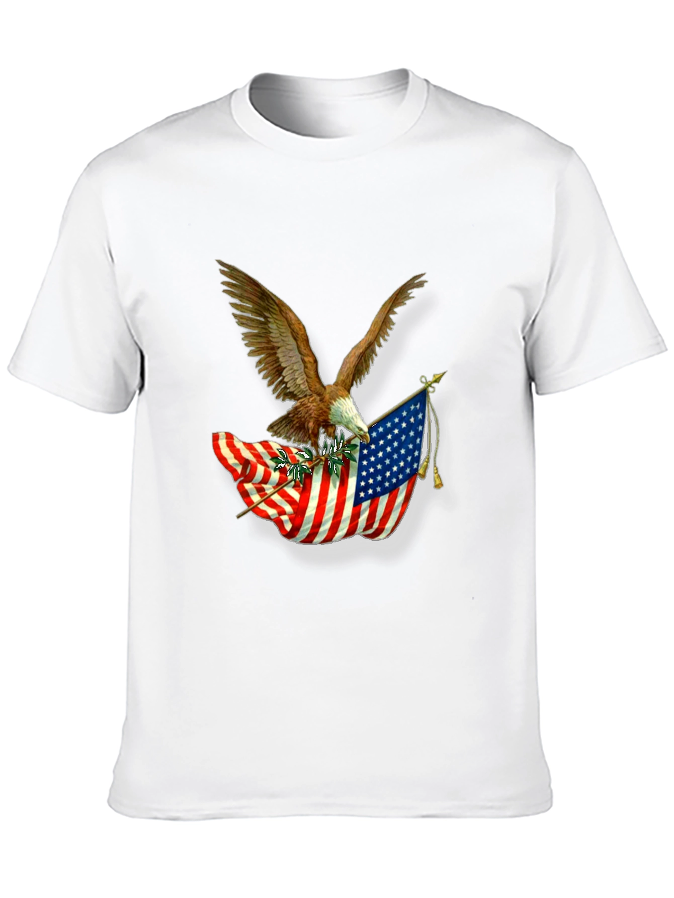 American Pride Eagle & Flag Graphic T-Shirt