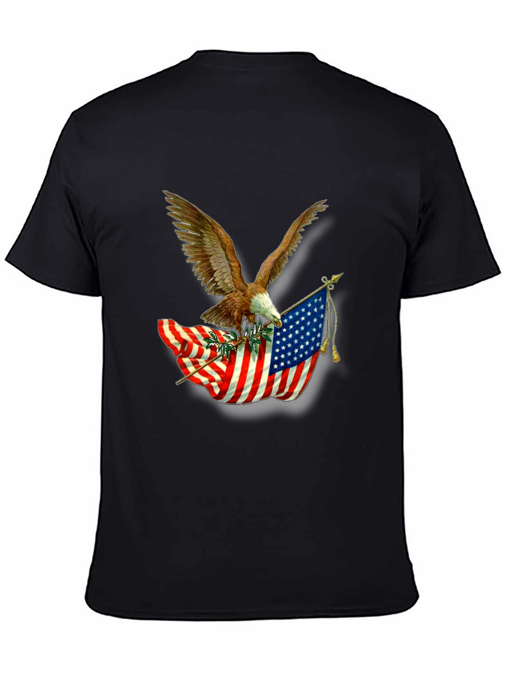 American Pride Eagle & Flag Graphic T-Shirt