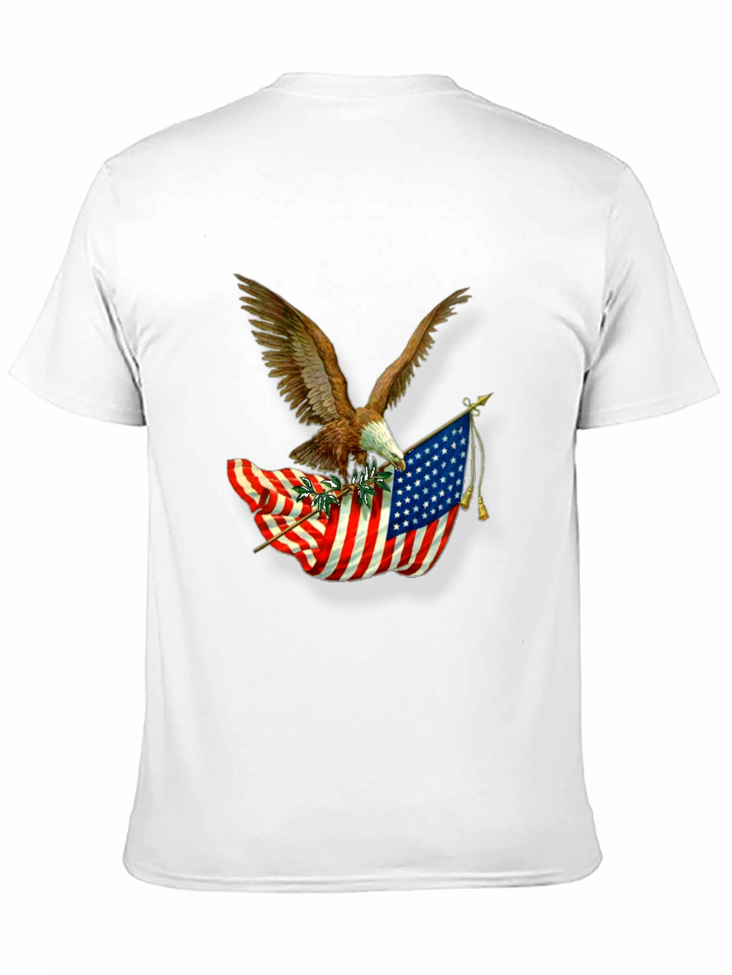 American Pride Eagle & Flag Graphic T-Shirt