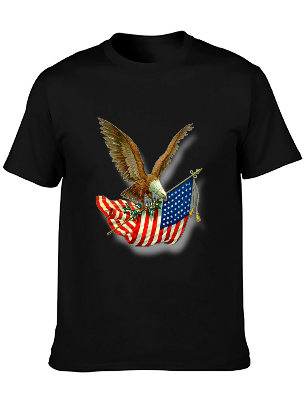 American Pride Eagle & Flag Graphic T-Shirt